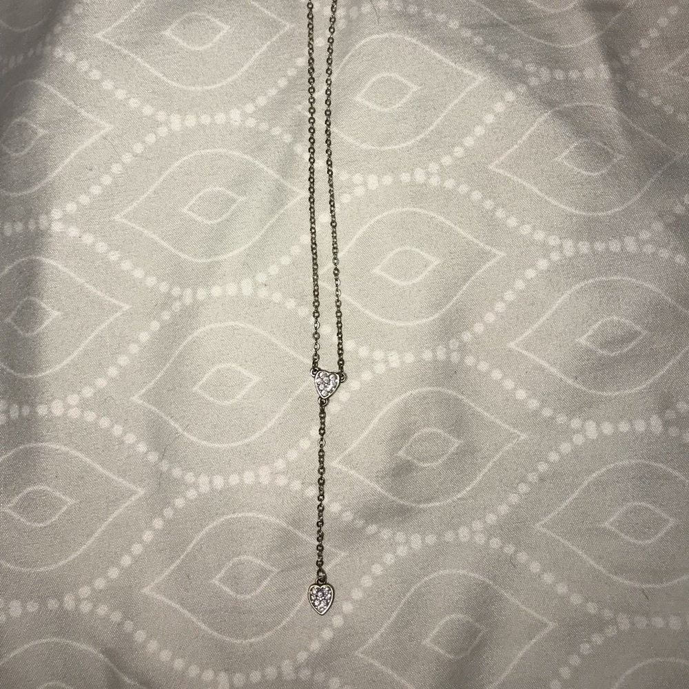 double heart necklace